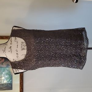 Chico's olive green sequined tank